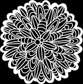 The Crafter's Workshop Stencil - 15,2x15,2cm - Cactus Dahlia