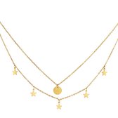 Roestvrij stalen ketting - Yehwang - Ketting - One size - Goud