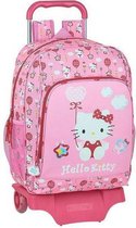 Schoolrugzak met Wielen 905 Hello Kitty Balloon Roze