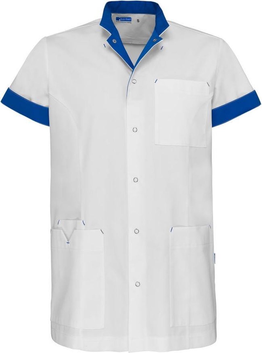 de Berkel Jaimy zorgjas-S-wit/ royal new azzzuro (B1613326237S)