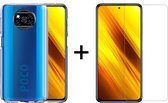 Xiaomi Poco X3 Pro hoesje siliconen case transparant - 1x Xiaomi Poco X3 Pro Screenprotector