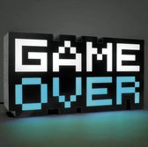 Game Over - 8-Bit - Retro - LED - 3 standen - Reageert op Geluid - Decoratieve Tafellamp