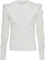 Mexx Cable Knit Pullover - Off White - Dames - Knitwear - Maat L