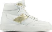 Mace Vrouwen Leren   Hoge sneakers / Damesschoenen  M1112 - Wit - Maat 42