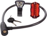 Fietsverlichting set met kabelslot - Kabelslot fiets - Fietsverlichting led - Able & Borret