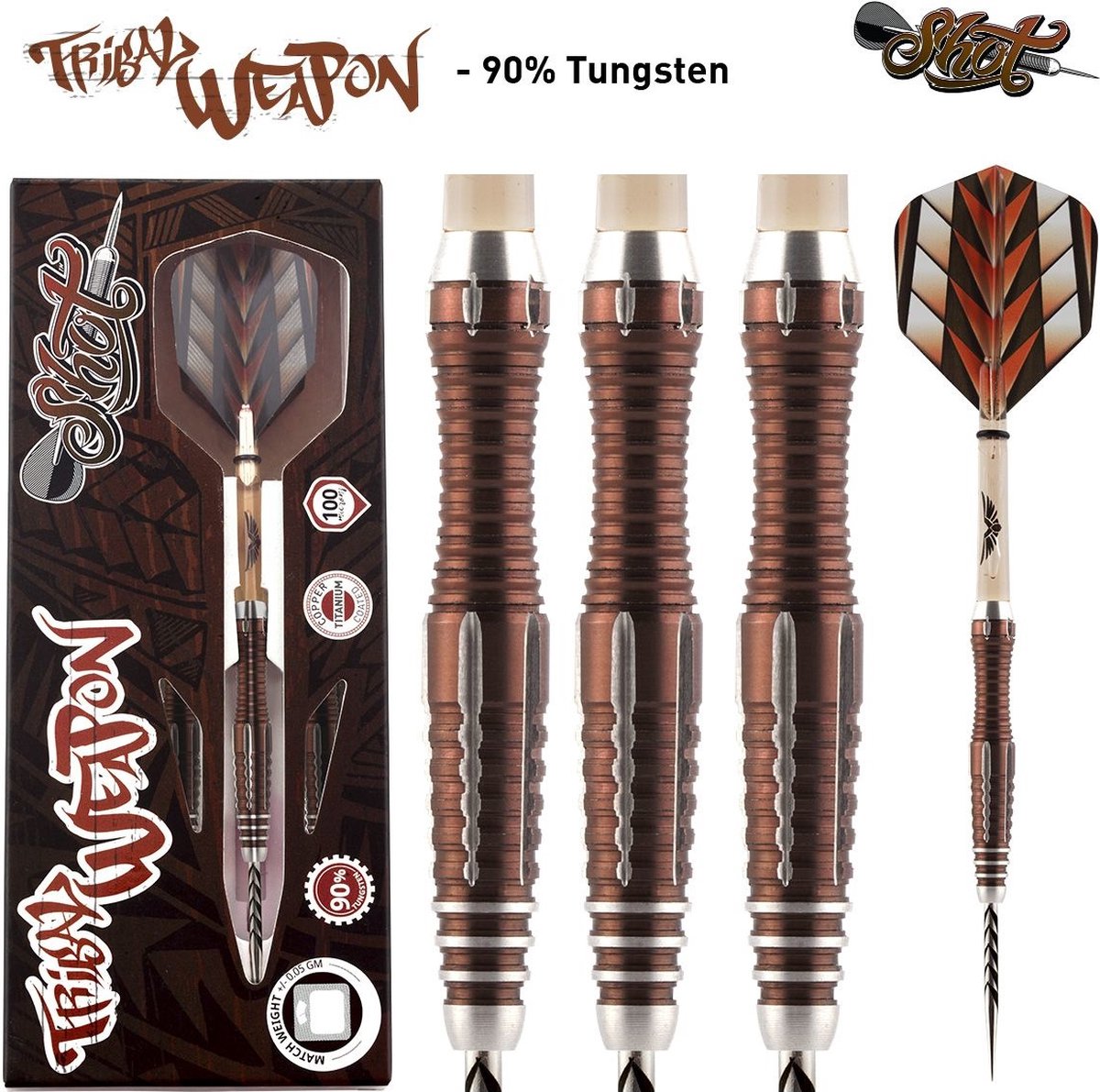 SHOT! Tribal Weapon 90% dartpijlen - 23 gram
