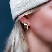 Jobo By JET - Twist earrings - Gold - Gouden oorbellen