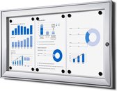 Vergrendelbaar Notitiebord Indoor Zilver 3x A4, Syna SCS3xA4