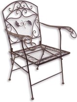 Tuinstoel - Bruine stoel - IJzer, Trendy - 95 cm hoog