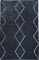 The Rug Republic Hand Woven FABRY Charcoal 8 x 10 ft CARPET