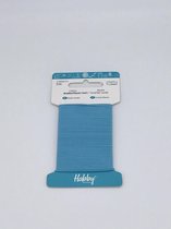 Habby Elastiek 1.5 mm| Rond Gebreid | Blauw | 5 meter | Hobby - Knuteselen - Naai Elastiek