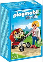 Playset City Life Mama With Twin Cart Playmobil 5573