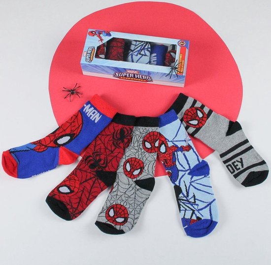 Coffret Cadeau Chaussettes Marvel Spiderman 5P