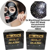 2x Black Gold Mask gezichtsmasker - Peel off masker - Blackhead remover - 2x100ml