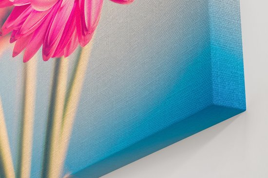 Artaza Toile Peinture Deux Oeillets Roses - Fleurs - 30x30 - Klein - Photo sur Toile - Impression sur Toile