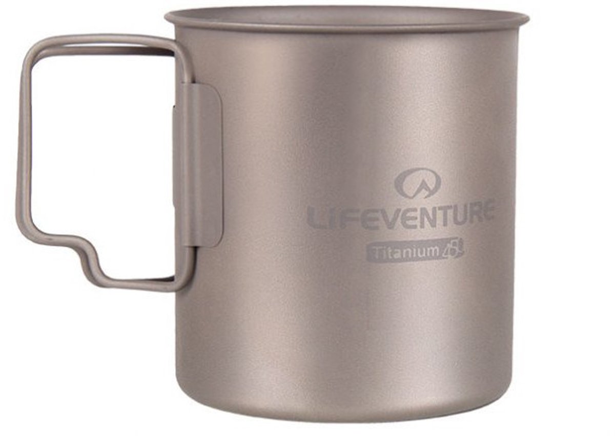 Lifeventure Beker 400 Ml Titanium Matgrijs