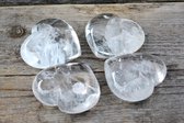 Edelsteen Bergkristal hart - 5 cm