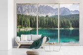 Behang - Fotobehang Doorkijk - Boom - Water - Breedte 360 cm x hoogte 240 cm