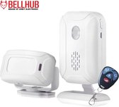 Bellhub - Entreemelder met Beweging Detector + Afstandsbediening - Toegangsmelder - Plug & Play – Winkelbel met Sensor