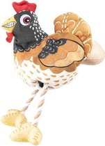 Flamingo fanny kip met ei  - 35 x 35 x 27cm