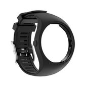 Voor POLAR M200 textuur siliconen vervangende horlogeband, één maat (zwart)