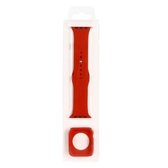 Siliconen vervangende band horlogeband + horloge beschermhoes set voor Apple Watch Series 6 & SE & 5 & 4 40 mm / 3 & 2 & 1 38 mm (rood)