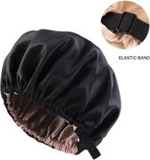 Satijnen haarmuts - Satin haircap - Satin bonnet - Curly haird method. Bespaar tijd, tegen pluizig haar. Gezien bij diverse influencers voor prachtig stralend haar.