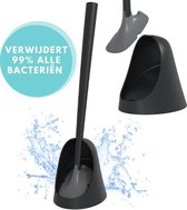 Sanimaid Oslo - Toiletborstel met Houder - Vrijstaand - Wc-borstel - Zwart - Hygiënisch - Duurzaam - Antibacterieel