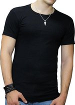 3 Pack Donex T-shirt - 100% Katoen - Zwart - Maat L
