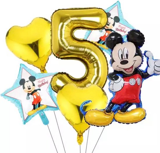 Disney Mickey Mouse Party Ballonnen 32Inch Nummer 5