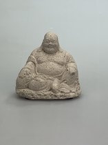 Happy Boeddha ( gebroken wit kalksteen effect)