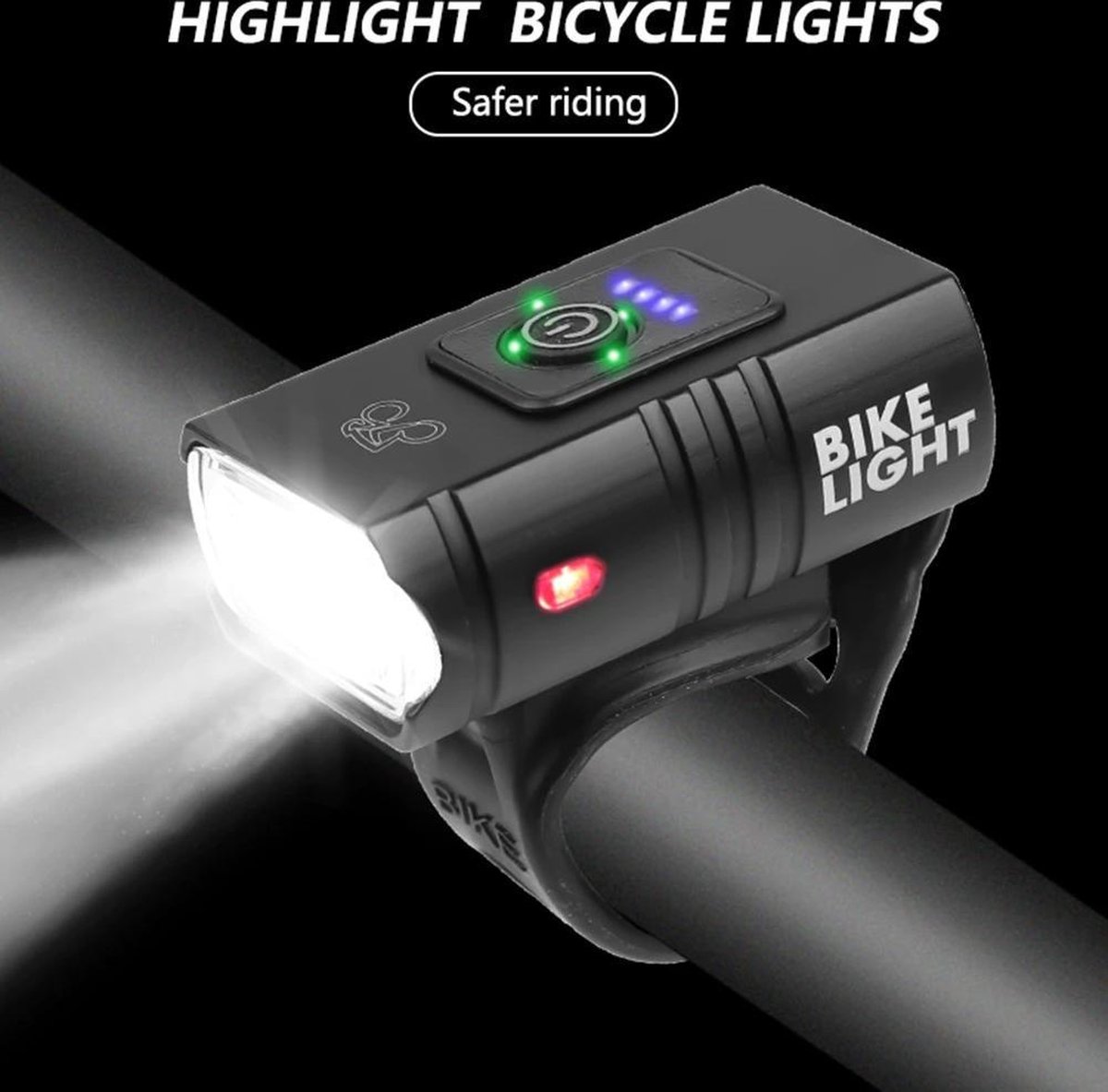 Fietslamp - Fiets Licht - Fietsverlichting USB Oplaadbaar - Fietsverlichting Led