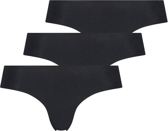 Hunkemöller Brazilian Onderbroek 3-pack Invisible Brasilian - zwart - Maat M
