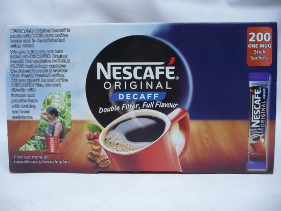 Nescafe Decaf -Oploskoffie - 200 zakjes
