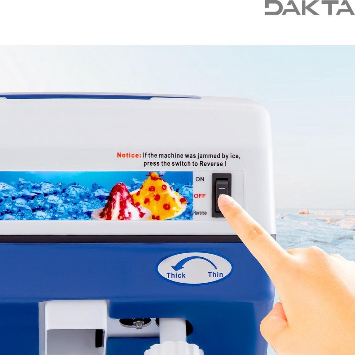 Dakta® crunch machine | 120kg per uur | Elektrisch | ijs |... | bol.com