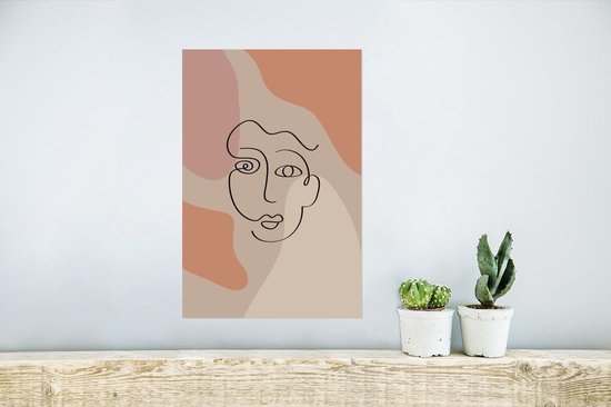 Affiche Pastel - Visage - Taches - 20x30 cm