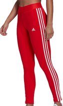 adidas Loungewear Legging - Vrouwen - rood - wit