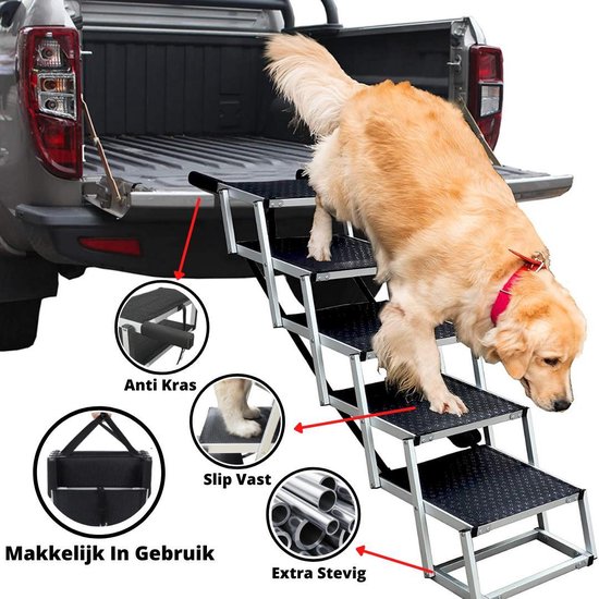 Opvouwbare Hondentrap Auto - De Perfecte Instaphulp voor Uw Hond | Inclusief gratis