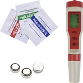 Tool Meister AM41 - PH Meter - 4 in 1 Watermeter - TDS Meter - EC Meter- Thermometer - Backlight LCD - Waterdicht - Inclusief Batterijen
