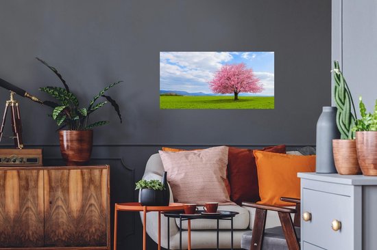 Stickers muraux - Sakura - Couleurs - Printemps - 80x40 cm - Feuille adhésive