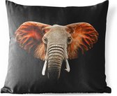 Tuinkussen - Olifant - Dieren - Kleuren - 40x40 cm - Weerbestendig