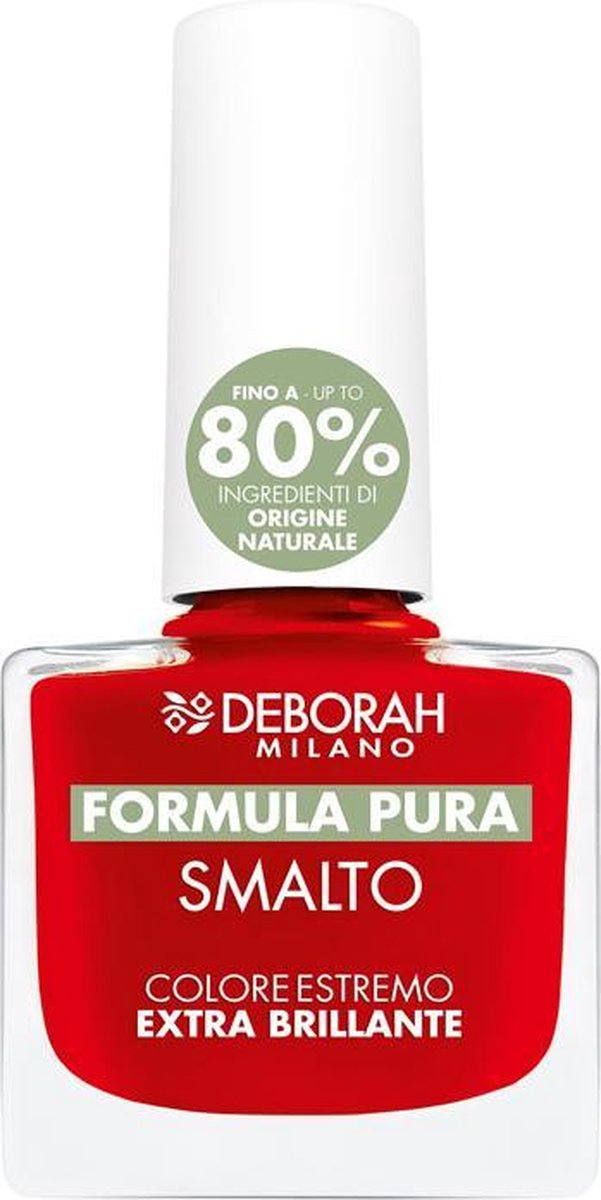 Deborah Milano Deborah Dh Smalto Formula Pura 12 nagellak 8,5 ml Rood Glans