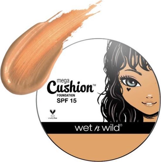 Wet 'n Wild MegaCushion Liquid Foundation - 121A Honey Beige - SPF15 - 15 g