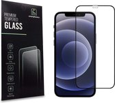 Smartphonica iPhone 12 Mini full cover tempered glass screenprotector van gehard glas met afgeronde hoeken geschikt voor Apple iPhone 12 Mini