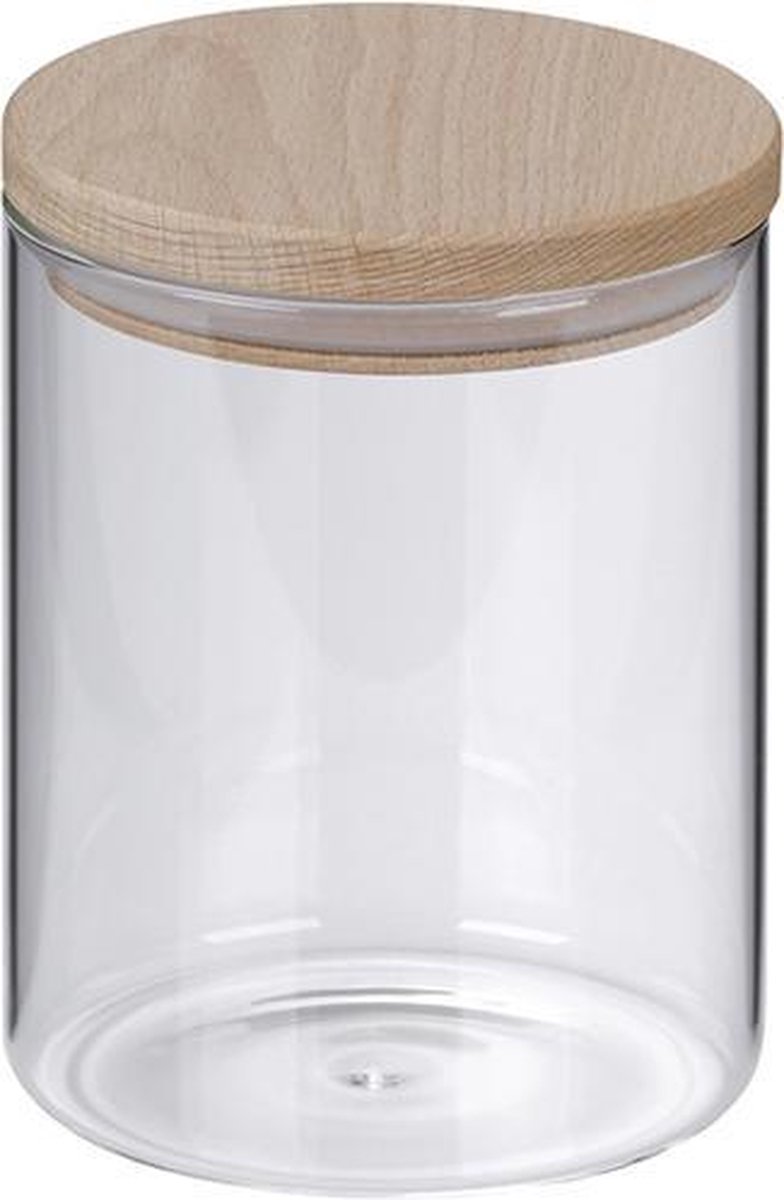 Kela Keuken - Amelie Voorraadpot 800 ml - Glas - Transparant
