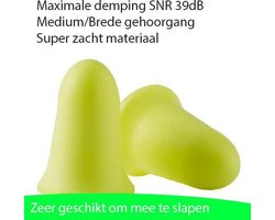 Ear soft fx oordoppen - beste demping - anti snurk - 60 paar