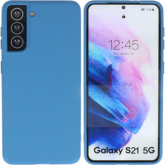 Coque Fashion Phone - Coque arrière - Coque arrière - Convient pour Samsung Galaxy S21 - Bleu marine