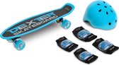 TOYS SKATEBOARD BLAUW - HELM - ELLEBOOG EN KNIEBESCHERMERS