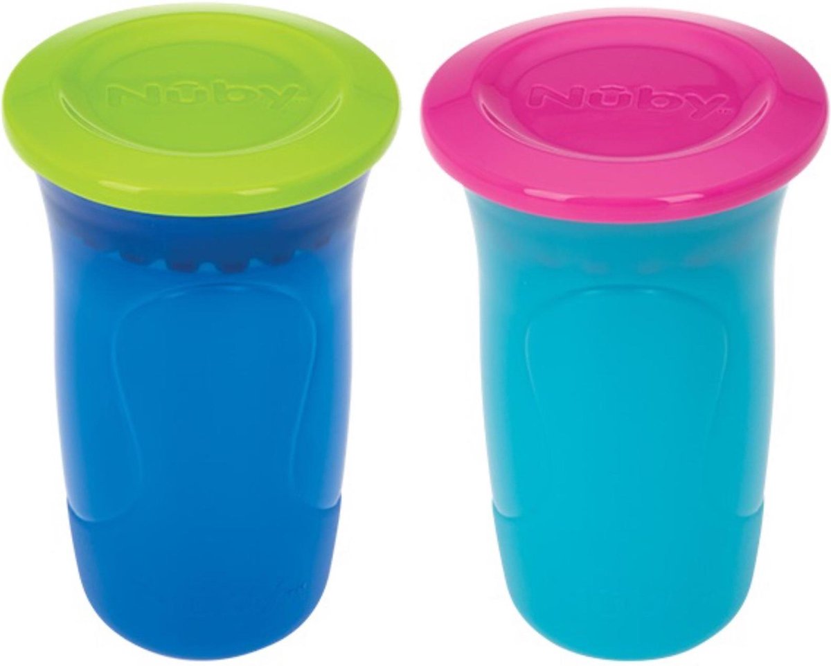 Nûby 360° Wondercup Blauw/Groen 300ml Nûby 360° Wondercup Blauw/Groen 300ml
