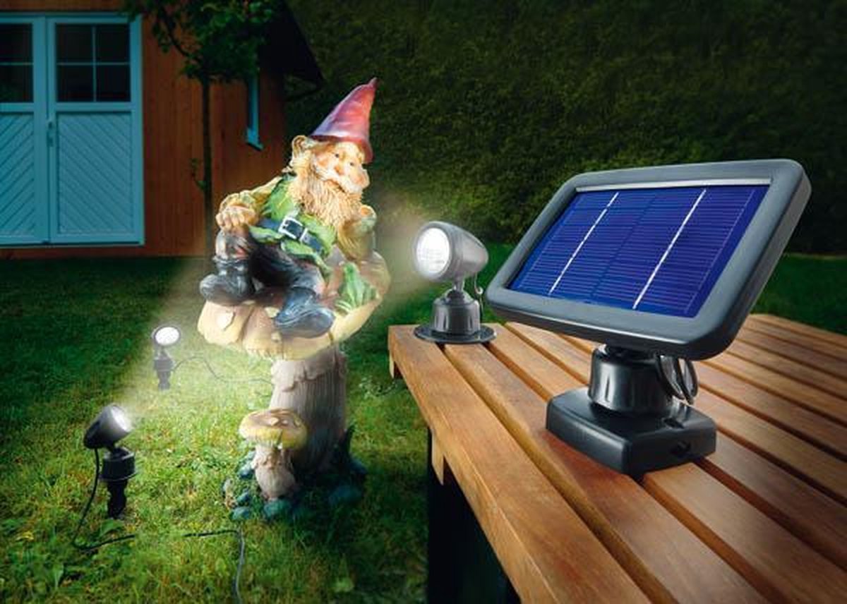 Esotec Solar spotjes Trio PIR, met bewegingsmelder